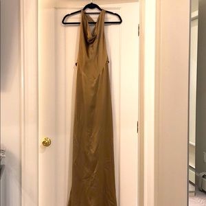 Ralph Lauren Gold Silk Gown